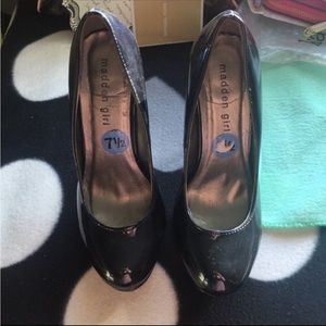 NEW Madden Girl black heel shoe pumps